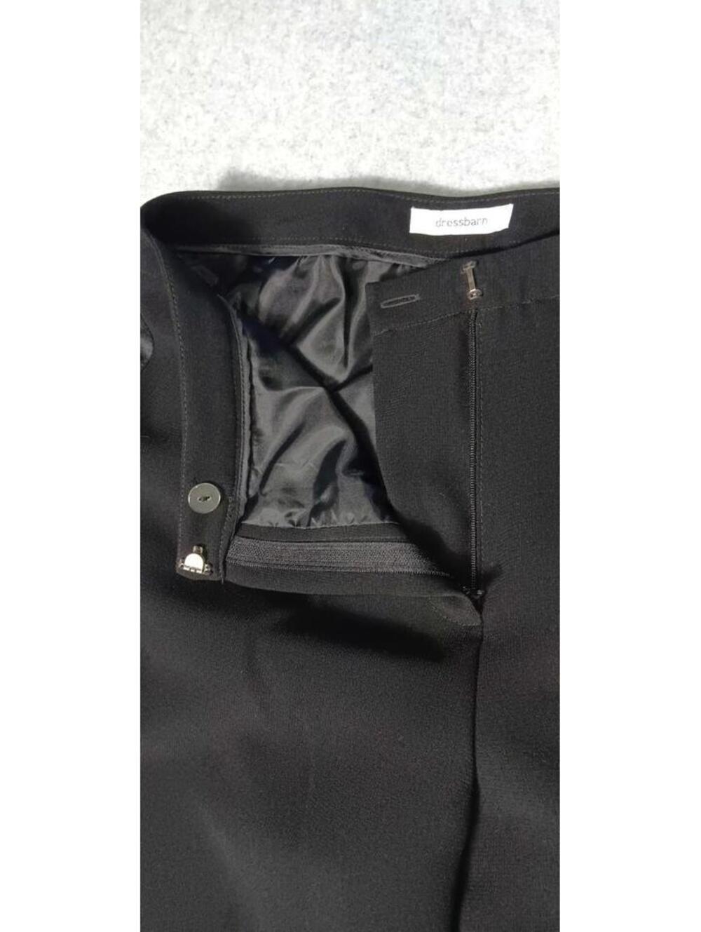 Dressbarn Slacks Dress Pants Womens Size 4 Black Business Casual Formal Zip Up - Picture 7 of 11